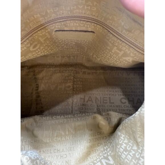 Chanel Chocolate Bar Design Tan Leather Shoulder Bag*GORGEOUS*EUC - Picture 11 of 16